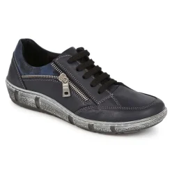 Lace-Up Trainers - Navy