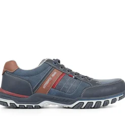 Lace-Up Trainers - Navy Multi