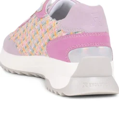 Lace Up Trainers - Pink Multi