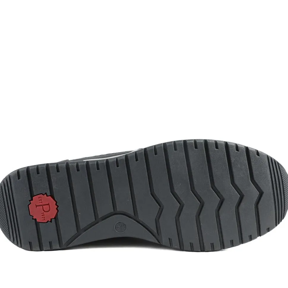 Lace Up Trainer with Grip Sole - Navy
