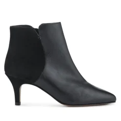 Laci Smart Leather Stiletto-Heel Boots - Black