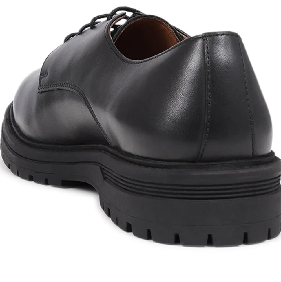 Laker Leather Lace-Up Shoes - Black