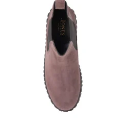 Laure Leather Chelsea Boots - Grey Suede