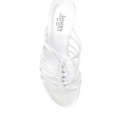 Laurella Leather Gladiator Wedges - Silver