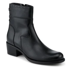 Laurelle Leather Zip Fasten Ankle Boots - Black