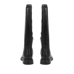 Lauretta Leather Knee High Boots - Black