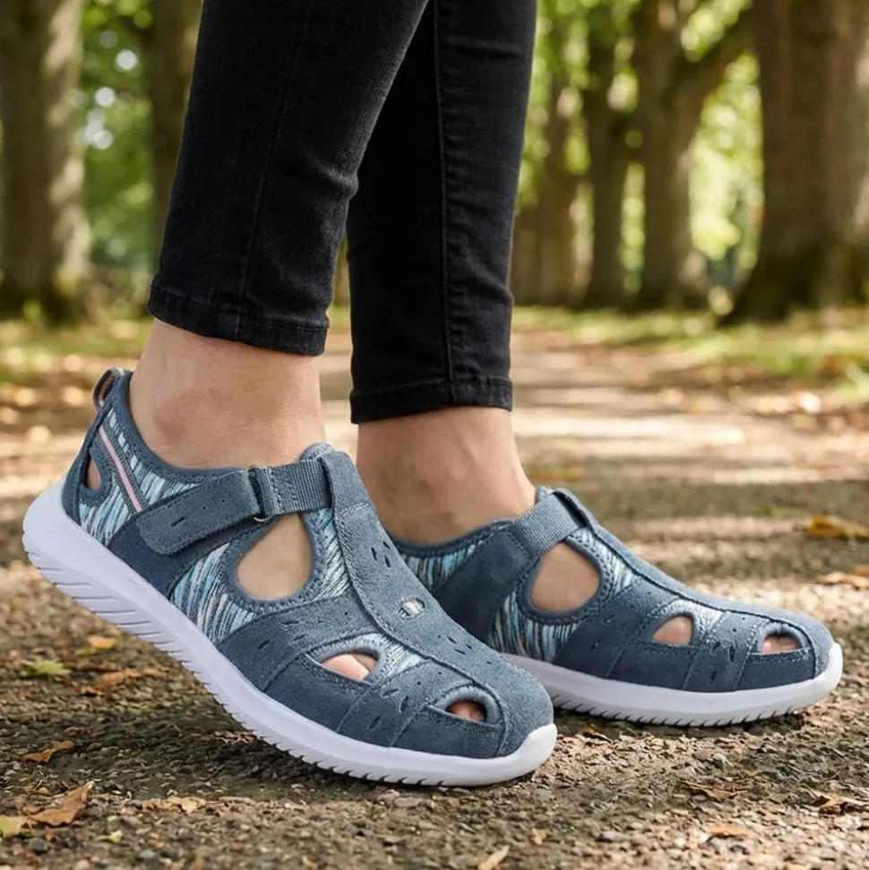 Leather Adventure Sandals - Denim Multi