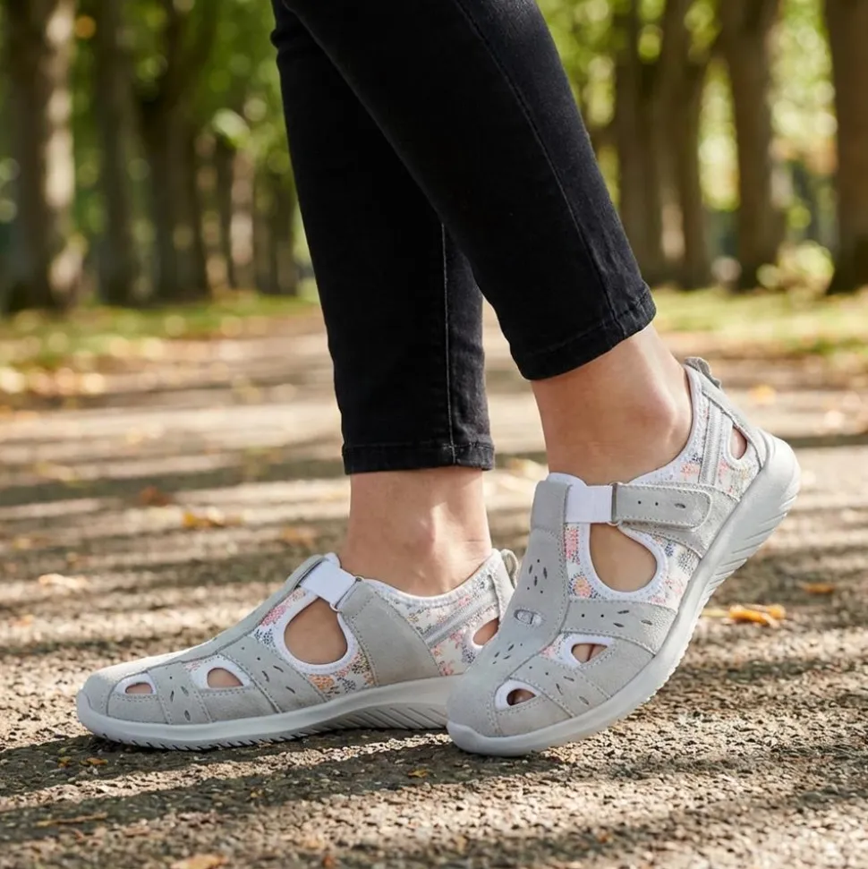 Leather Adventure Sandals - Grey Multi