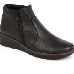 Leather Ankle Boots - Black