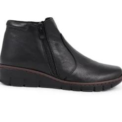 Leather Ankle Boots - Black