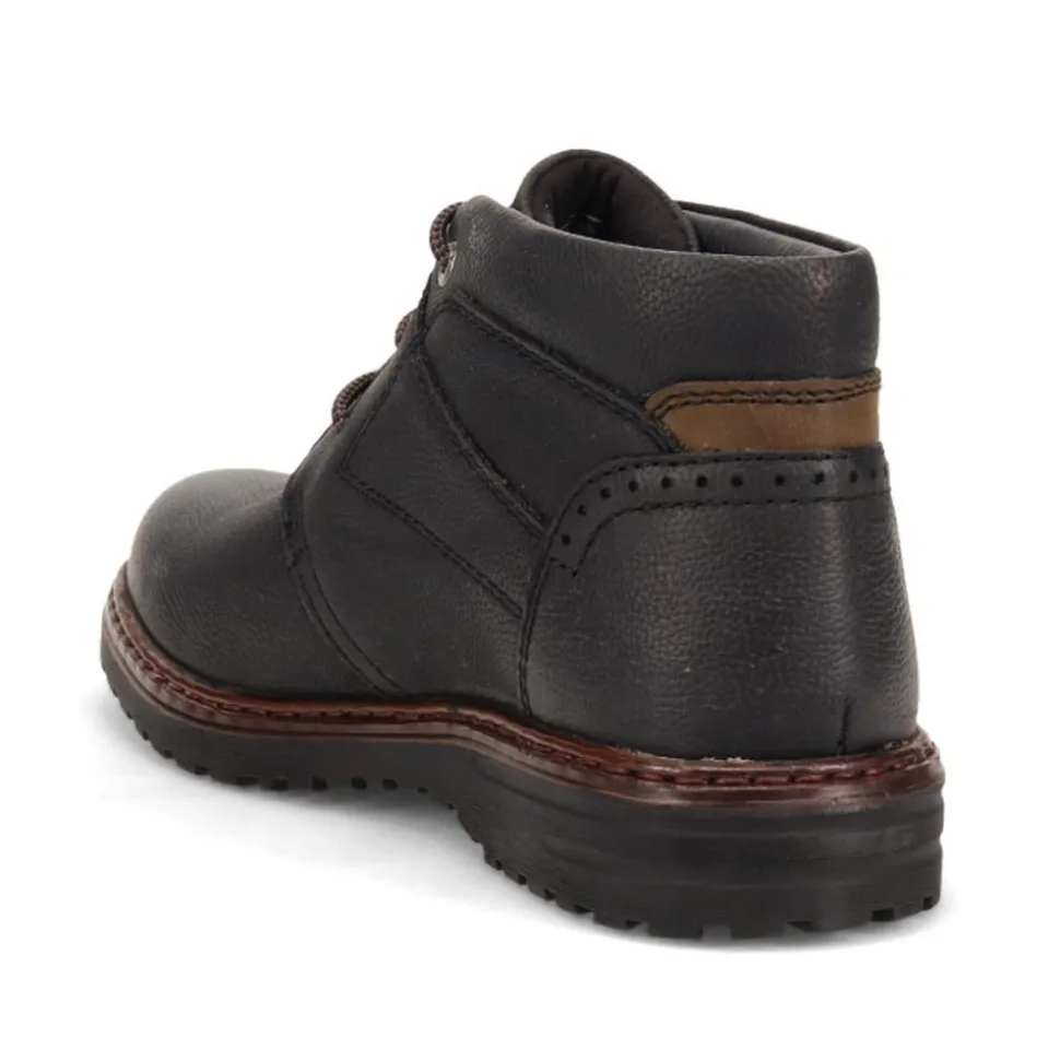 Leather Ankle Boots - Black