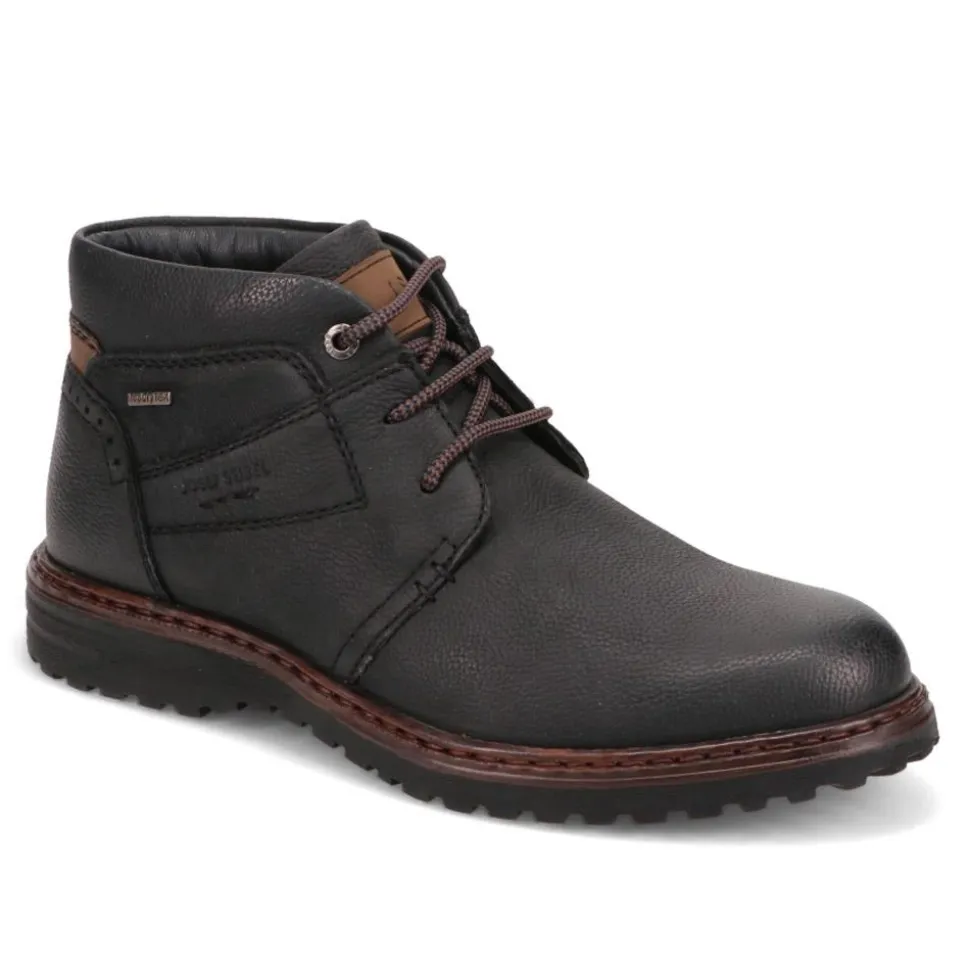 Leather Ankle Boots - Black