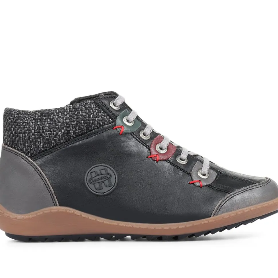 Leather Ankle Boots - Black