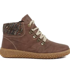 Leather Ankle Boots - Brown