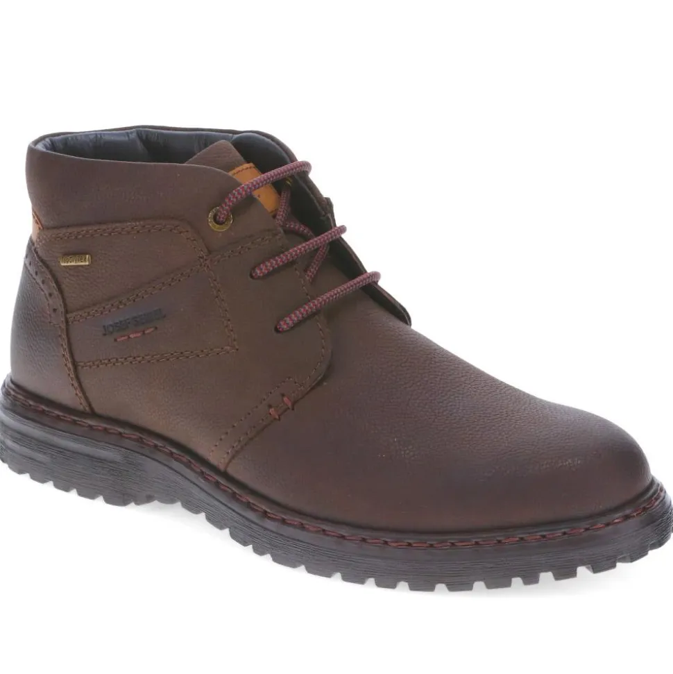 Leather Ankle Boots - Brown