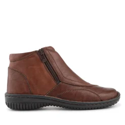 Leather Ankle Boots - Chocolate