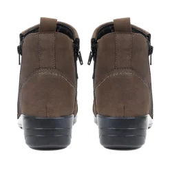 Leather Ankle Boots - Grey
