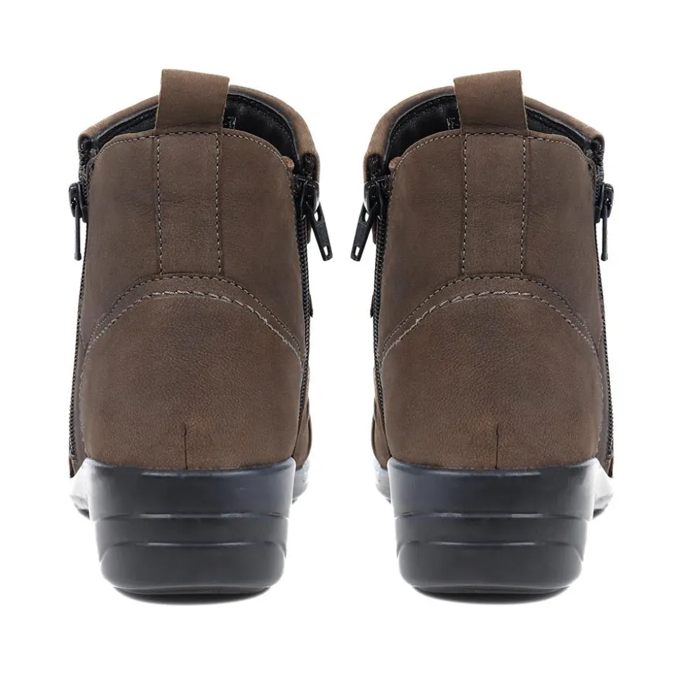 Leather Ankle Boots - Grey