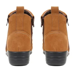 Leather Ankle Boots - Tan