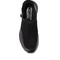 Leather Arch-Fit Ankle Boots - Black