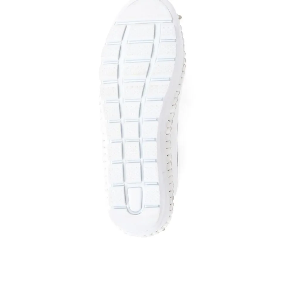 Leather Ballet Pumps - White