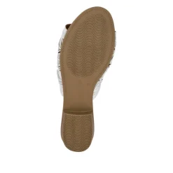 Leather Block-Heeled Mules - White