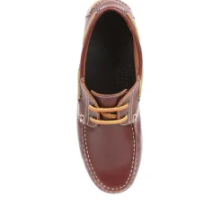 Leather Boat Shoes - Brown