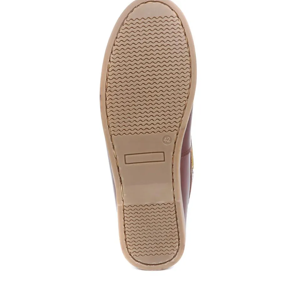 Leather Boat Shoes - Brown