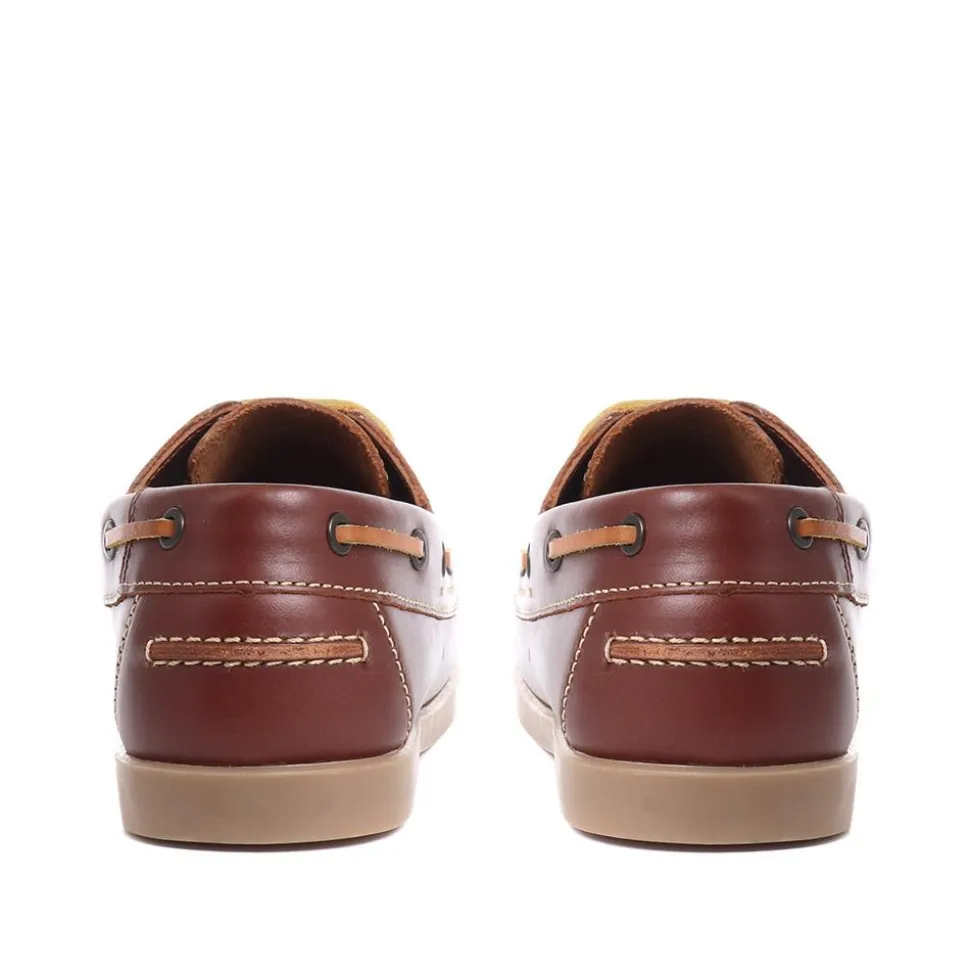 Leather Boat Shoes - Brown