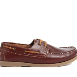 Leather Boat Shoes - Brown