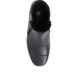 Leather Boots - Navy