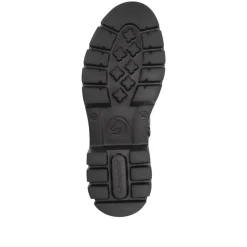 Leather Buckle-Detailed Ankle Boots - Black