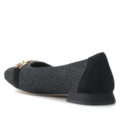 Leather Buckle-Detailed Pumps - Black