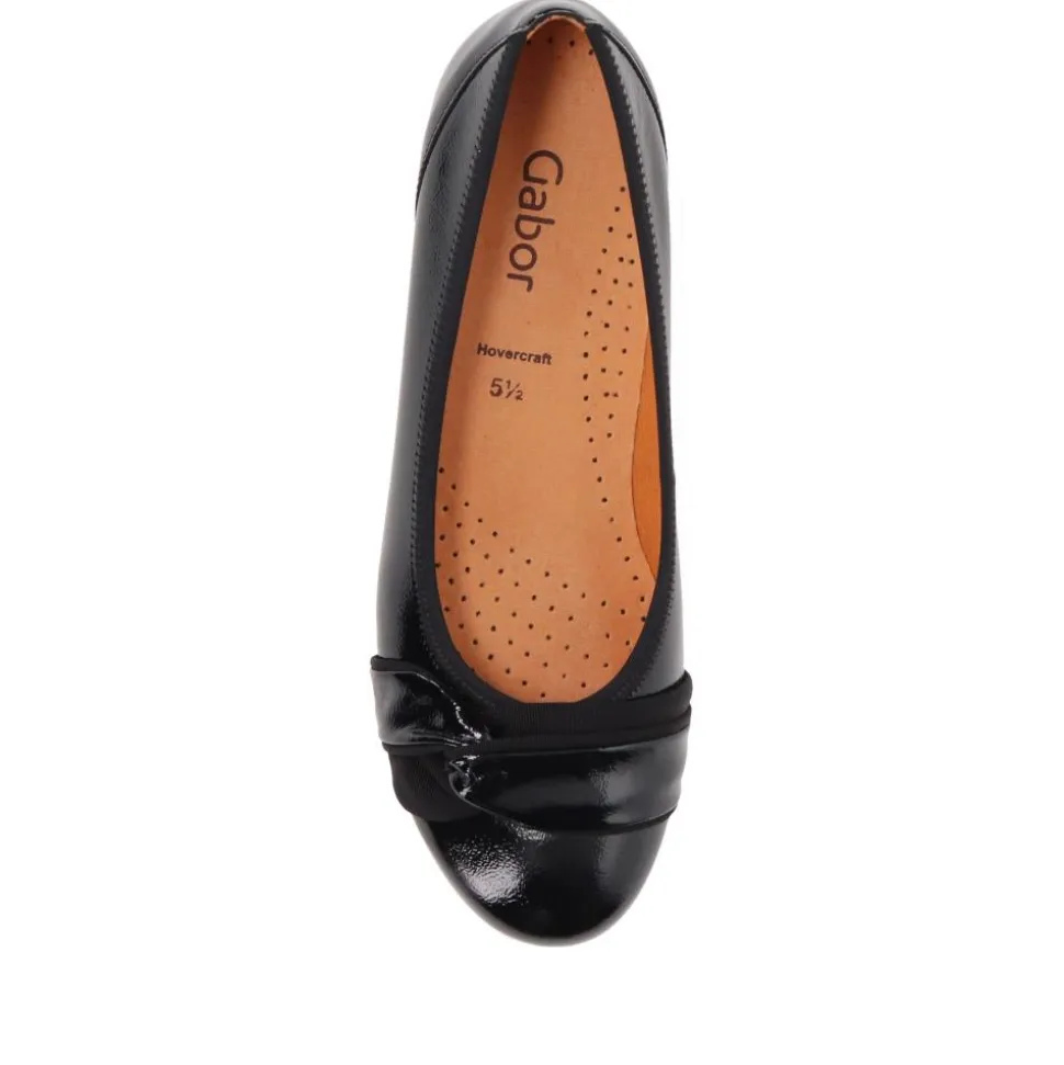 Leather Casual Pumps - Black