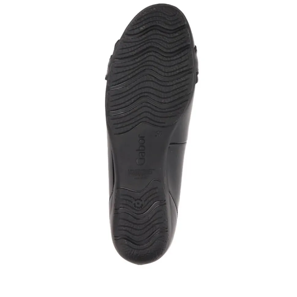 Leather Casual Pumps - Black