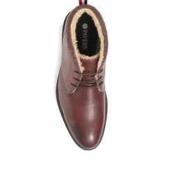 Leather Chukka Boots - Dark Brown