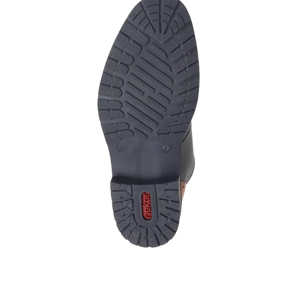 Leather Chukka Boots - Navy