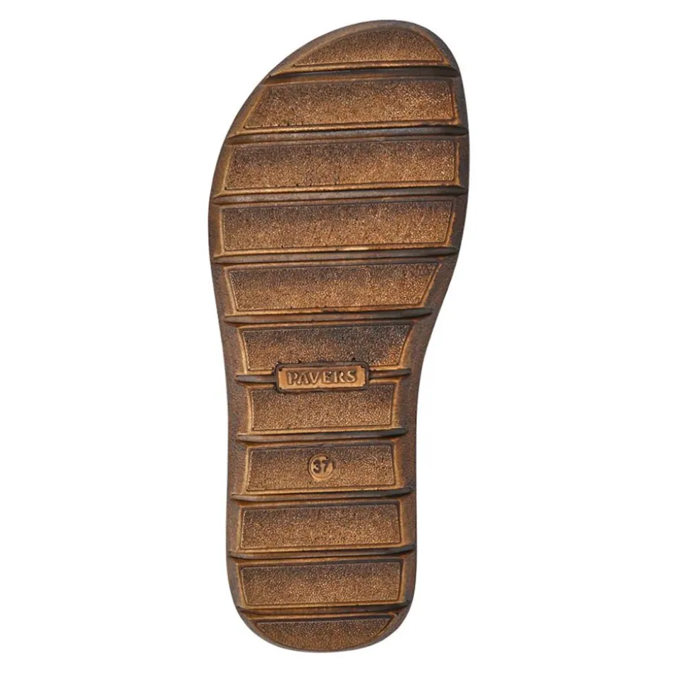 Leather Dual-Fastening Sandals - Navy
