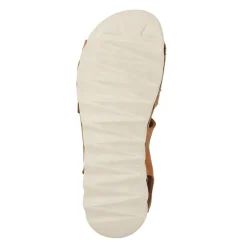 Leather Dual Touch-Fasten Sandals - Camel