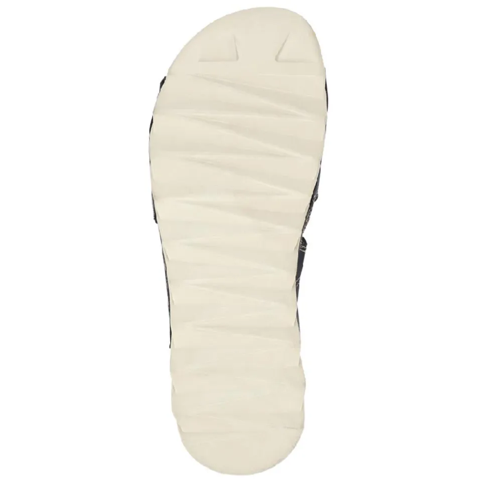 Leather Dual Touch-Fasten Sandals - Navy