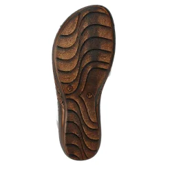 Leather Elasticated Sandals - White
