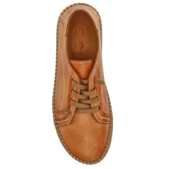Leather Elasticated Shoes - Tan