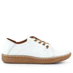 Leather Elasticated Shoes - White