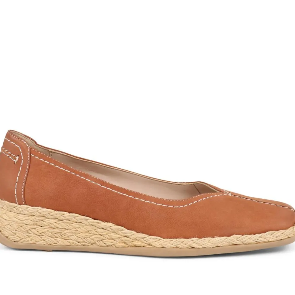 Leather Espadrilles - Camel