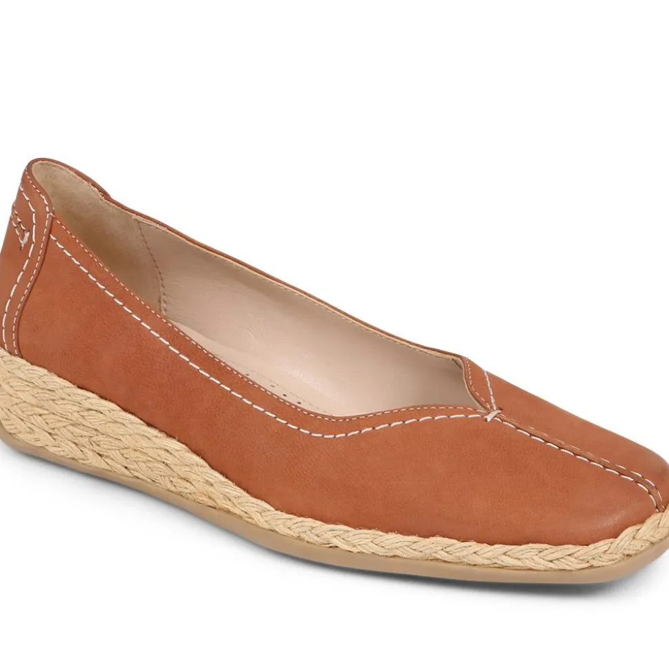 Leather Espadrilles - Camel