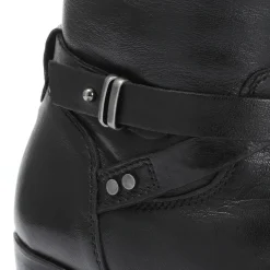 Leather Knee High Boot - Black