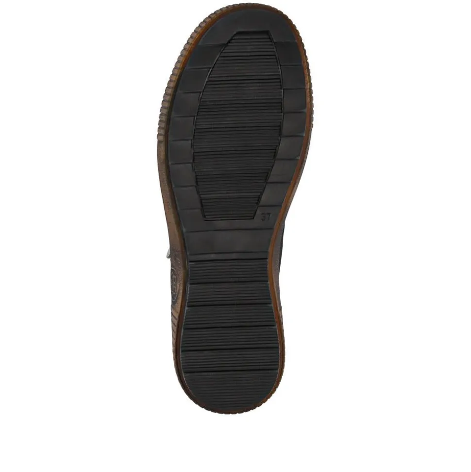 Leather Lace-Up Boots - Black