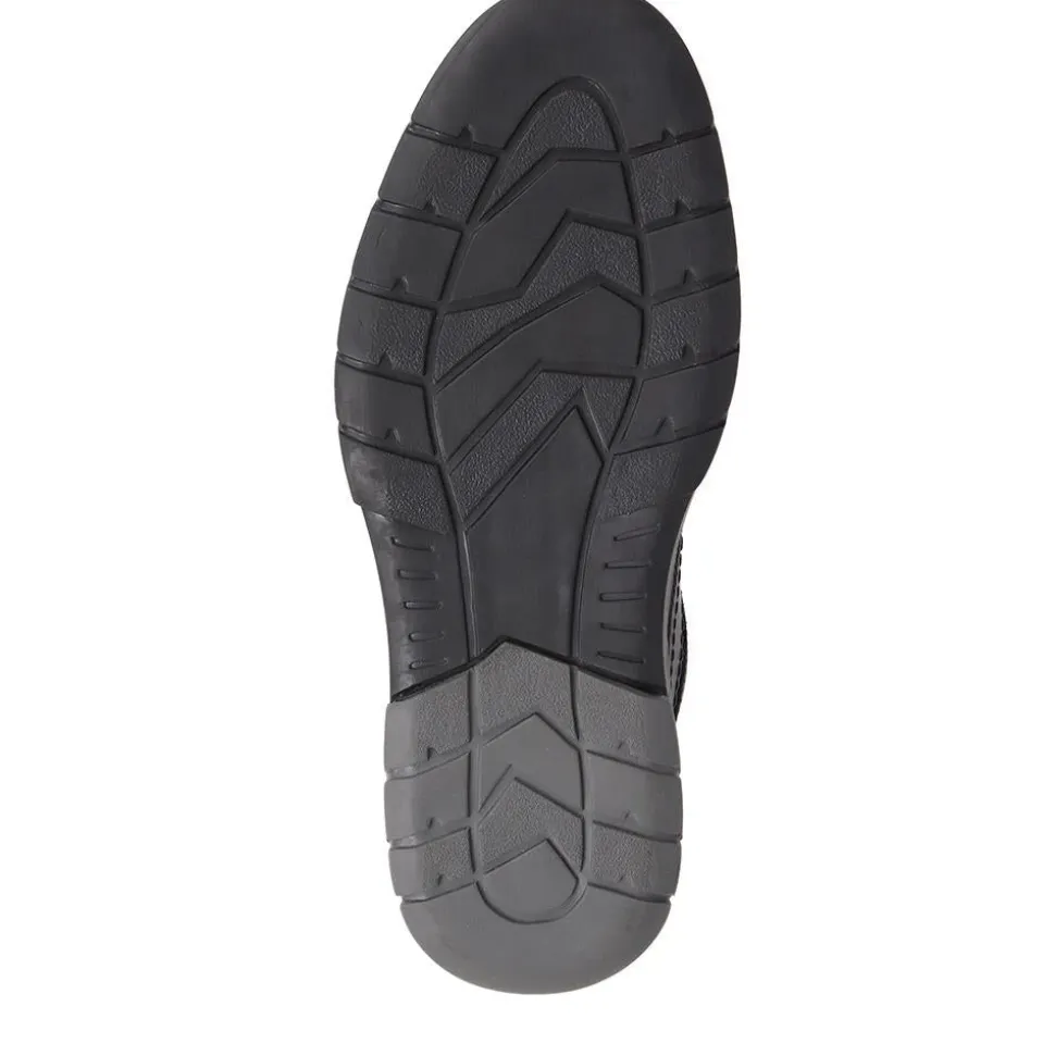 Leather Lace-Up Shoes - Black