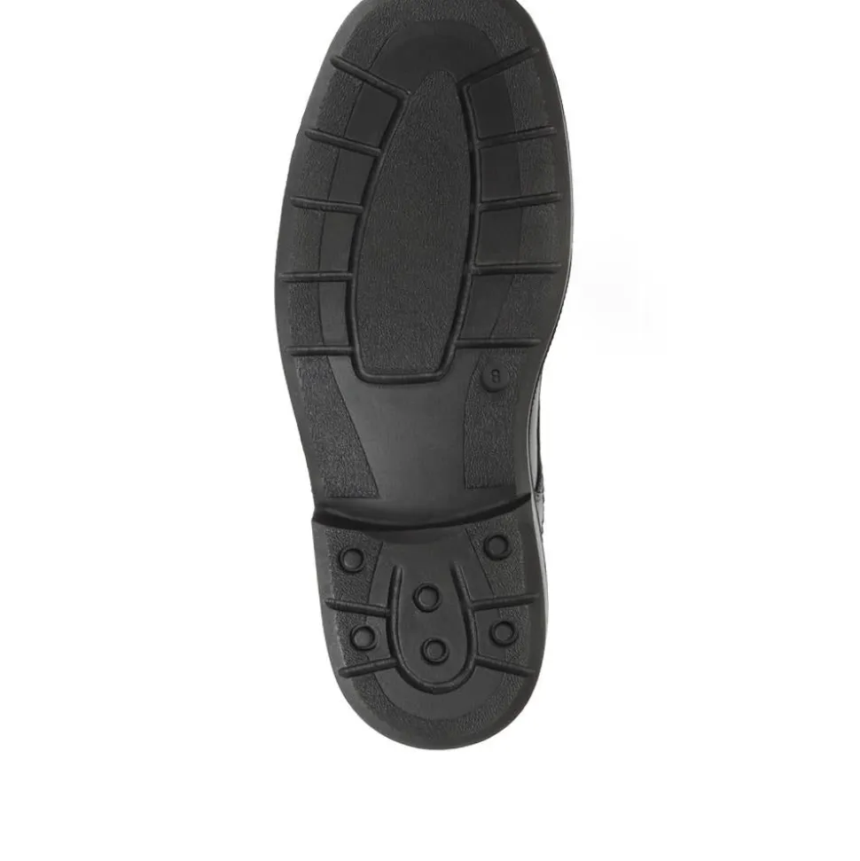 Leather Lace-Up Shoes - Black