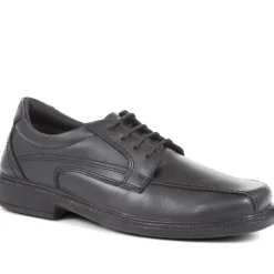 Leather Lace-Up Shoes - Black